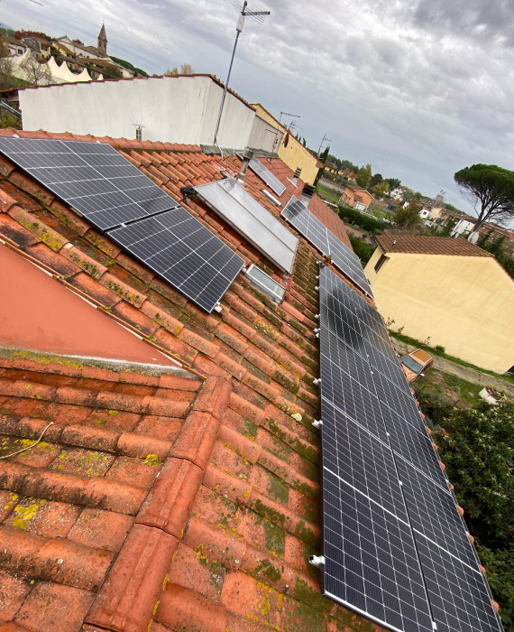 Fotovoltaico su coppo toscano